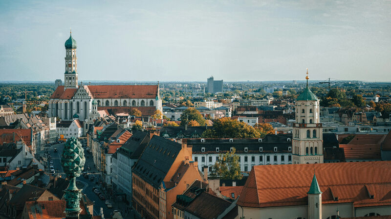 Augsburg city view