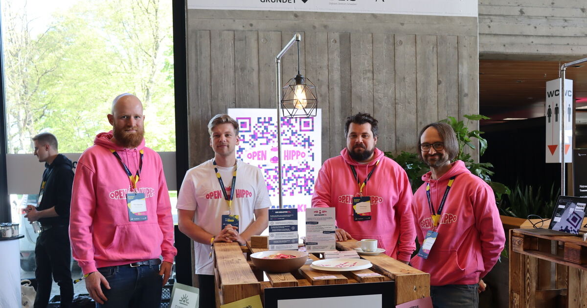 B4B Schwaben: das Open-Hippo-Team am Messestand